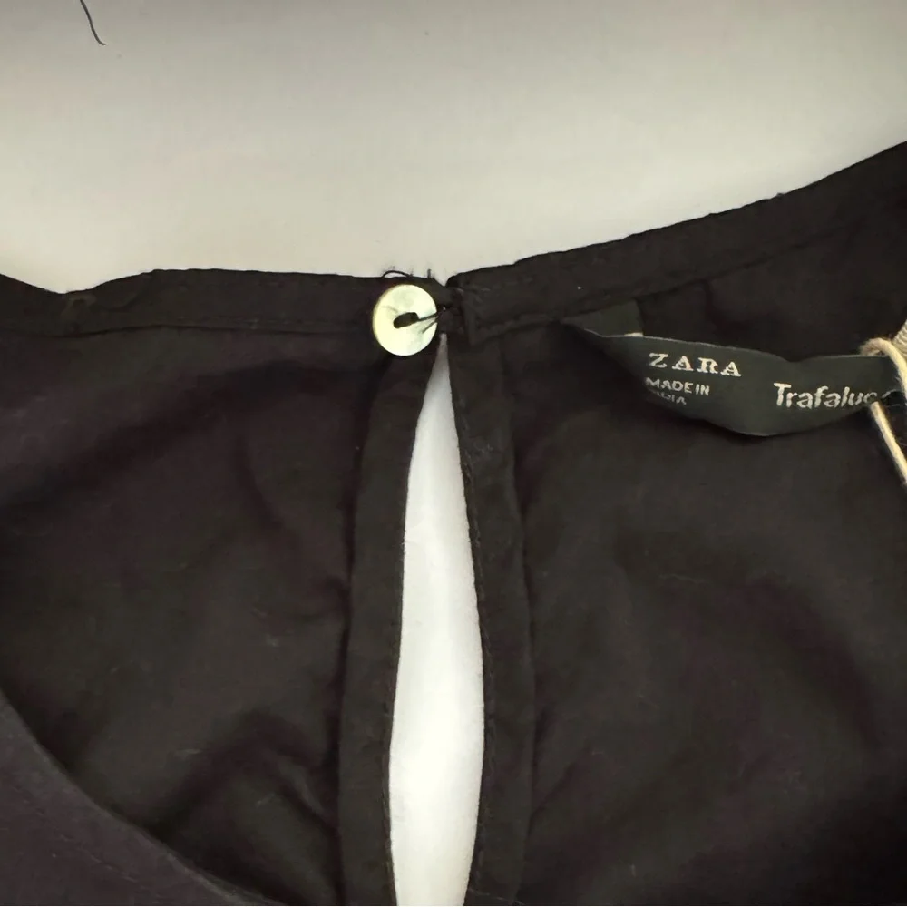 Zara‎ Trafaluc Collection Floral Embroidered Long Sleeve Mini Dress, Size S, NWT - Picture 12 of 16